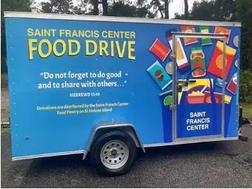 Food drive collection trailer